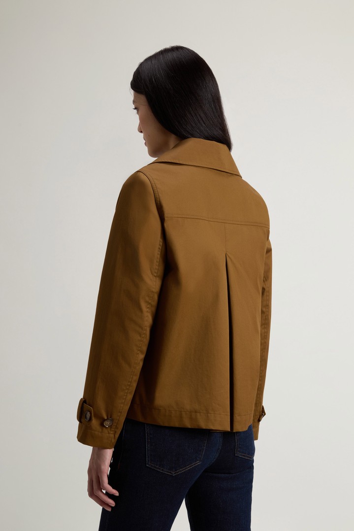 TECH COTTON PEACOAT Brown photo 3 | Woolrich