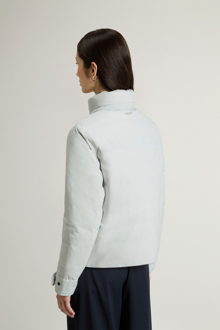 Cloud Jacket with Stand-Up Collar and Packable Hood Gray photo 3 | Woolrich