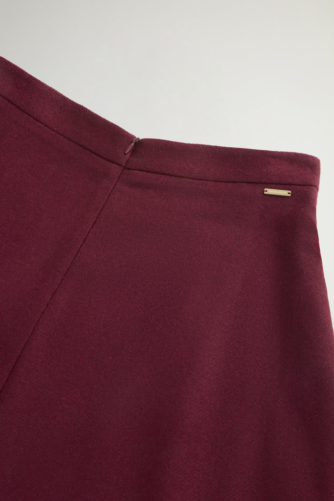 Skirt in Italian Wool Blend Burgundy photo 5 | Woolrich