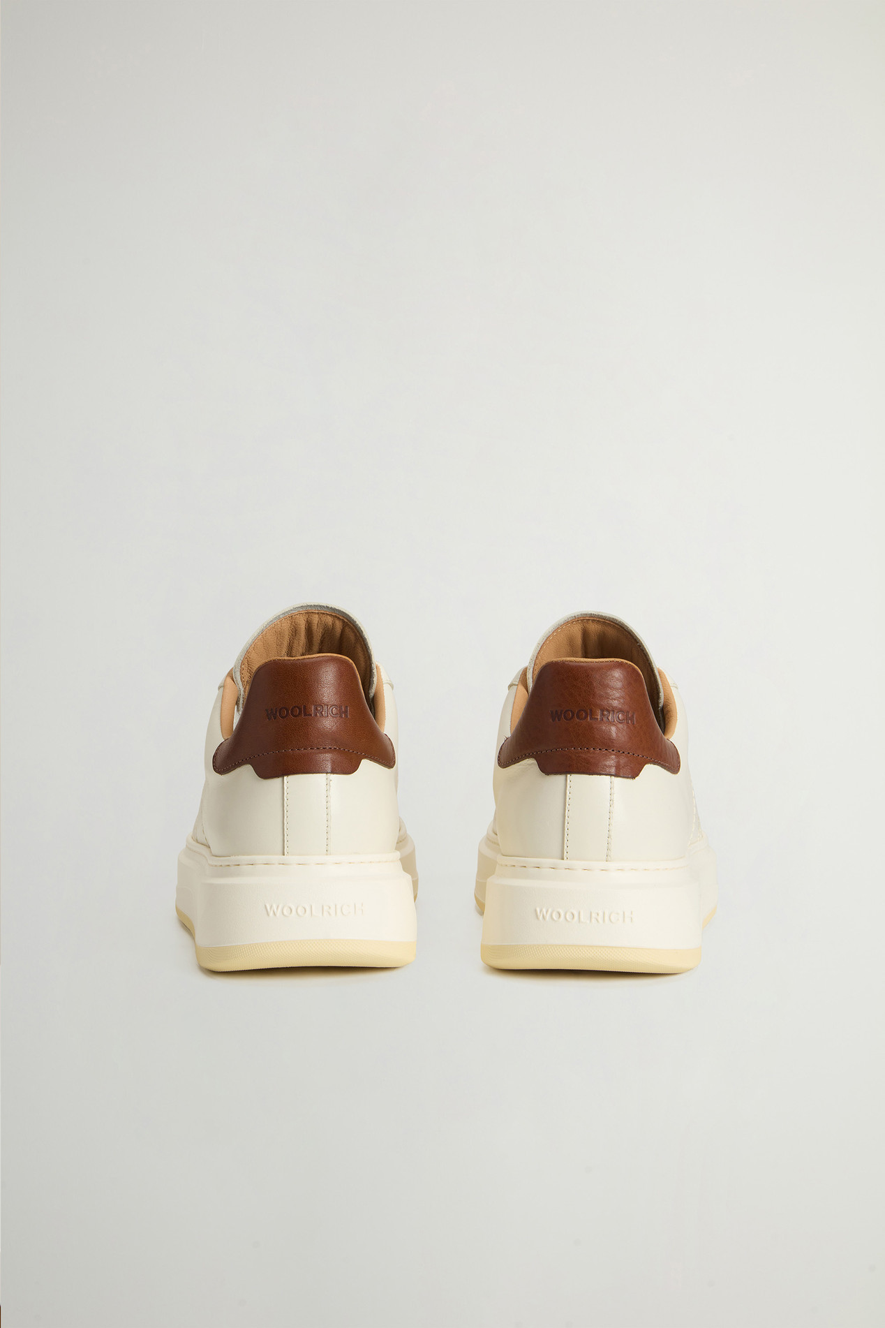 Arrow Sneakers in Leather White photo 3 | Woolrich