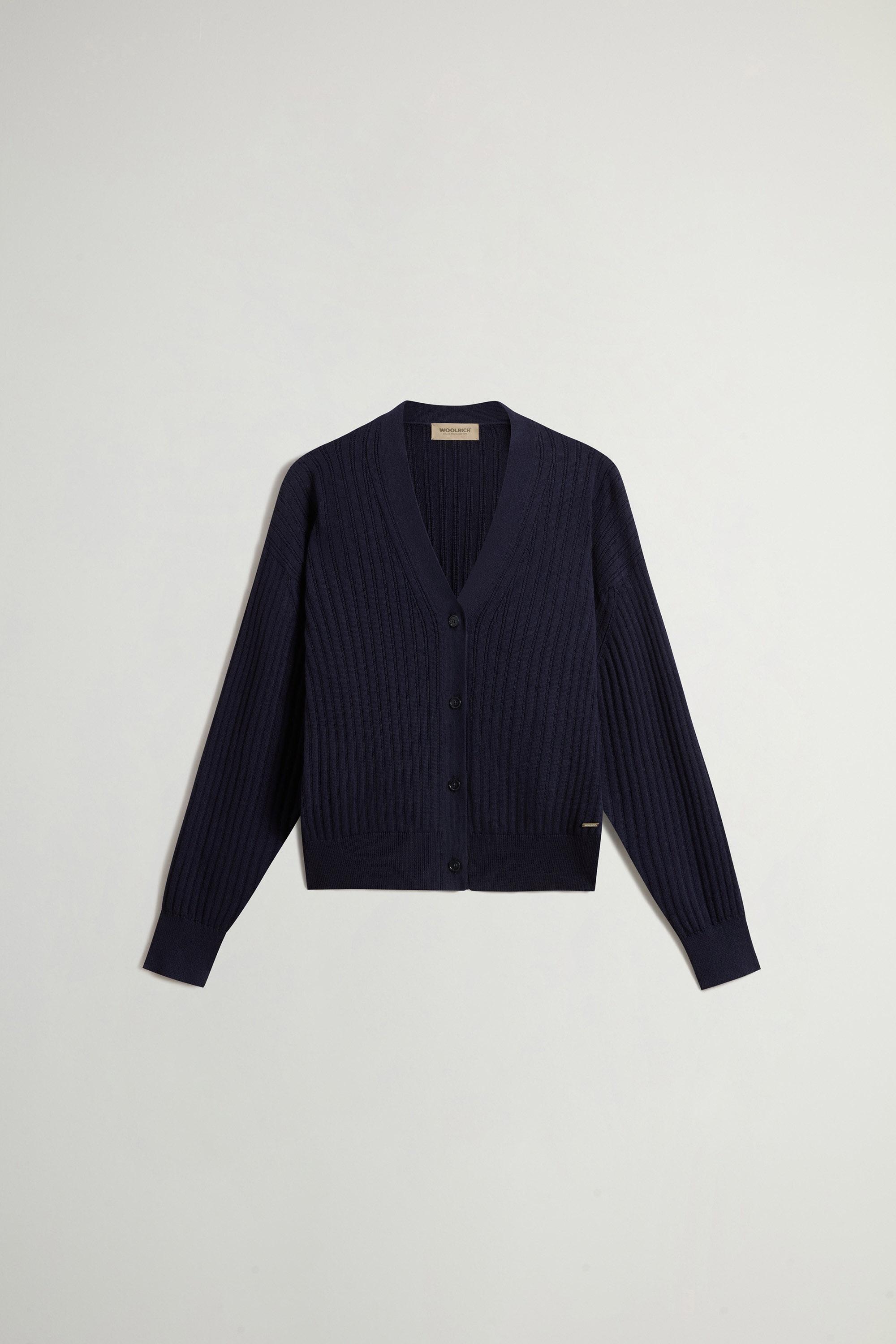 SOFT COTTON SWEATER Blue photo 5 | Woolrich