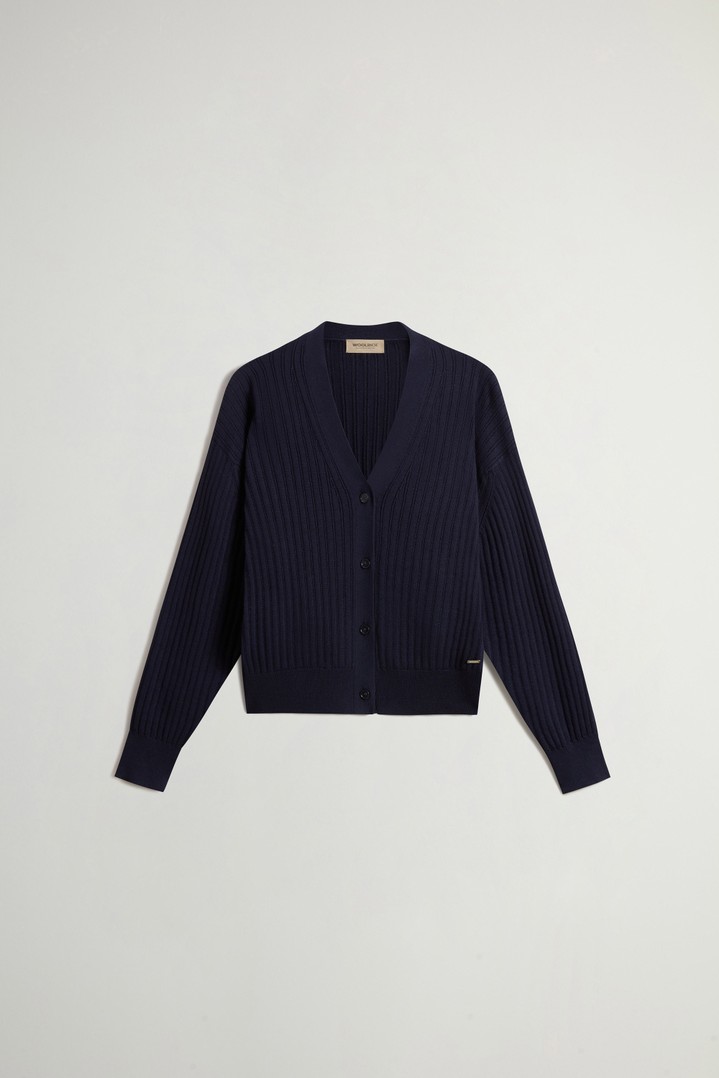 SOFT COTTON SWEATER Blue photo 5 | Woolrich