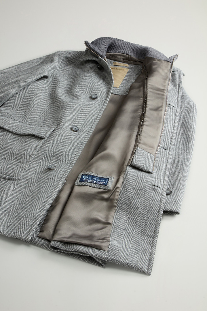 Coat in Pure Italian Wool Crafted Using a Loro Piana Fabric Gray photo 9 | Woolrich