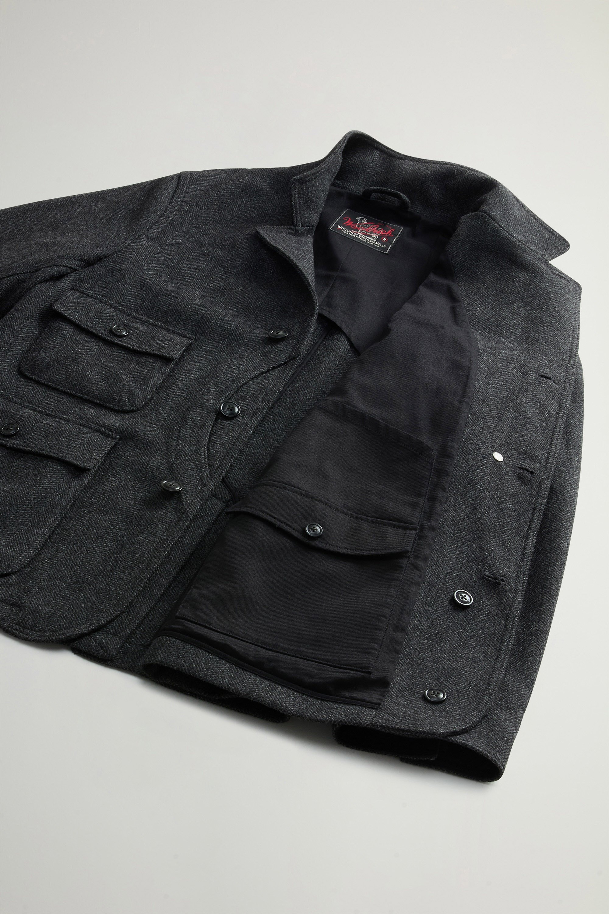 Upland Blazer in Wool Blend Gray photo 8 | Woolrich