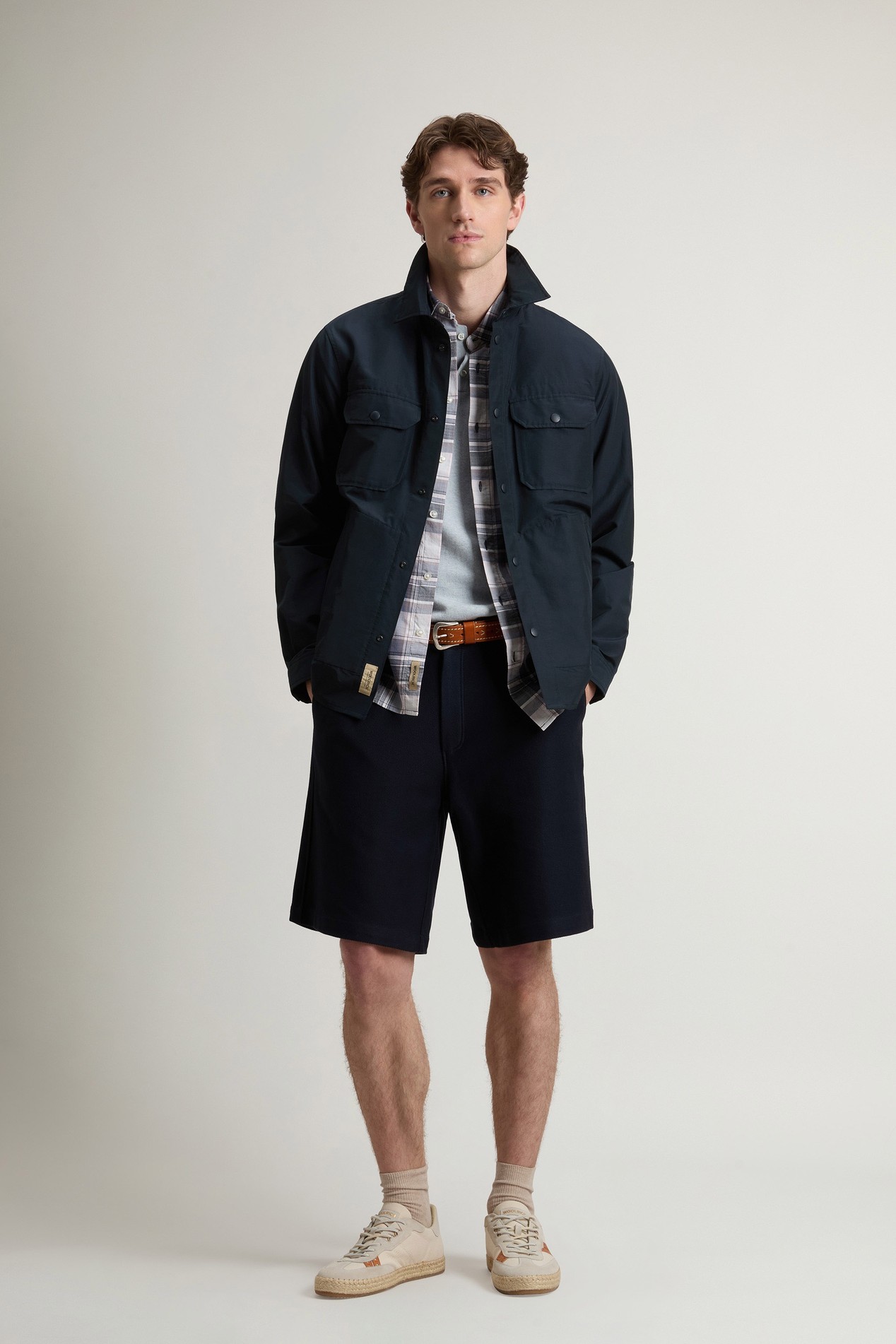 Giacca a camicia in Light Ramar Blu photo 2 | Woolrich