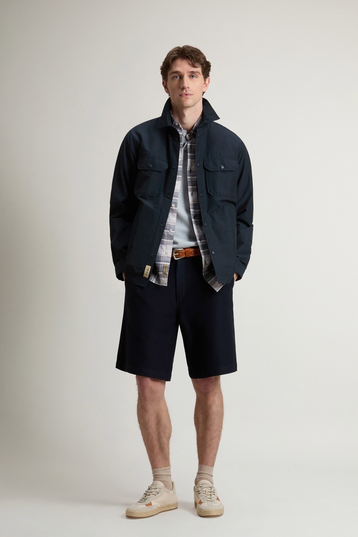 Giacca a camicia in Light Ramar Blu photo 2 | Woolrich