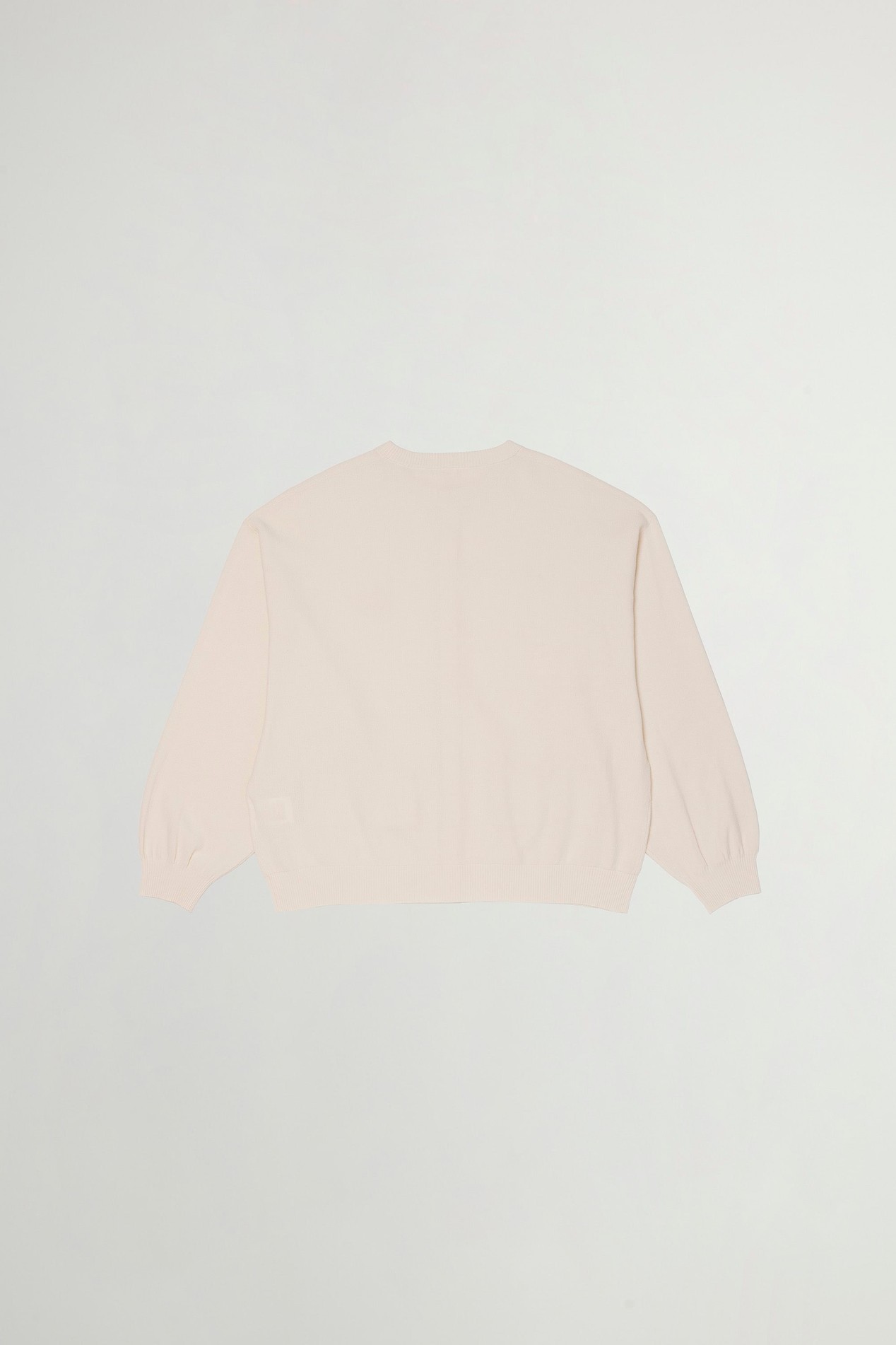 SHEEP PATCH COTTON PIQUE KNIT CARDIGAN White photo 2 | Woolrich