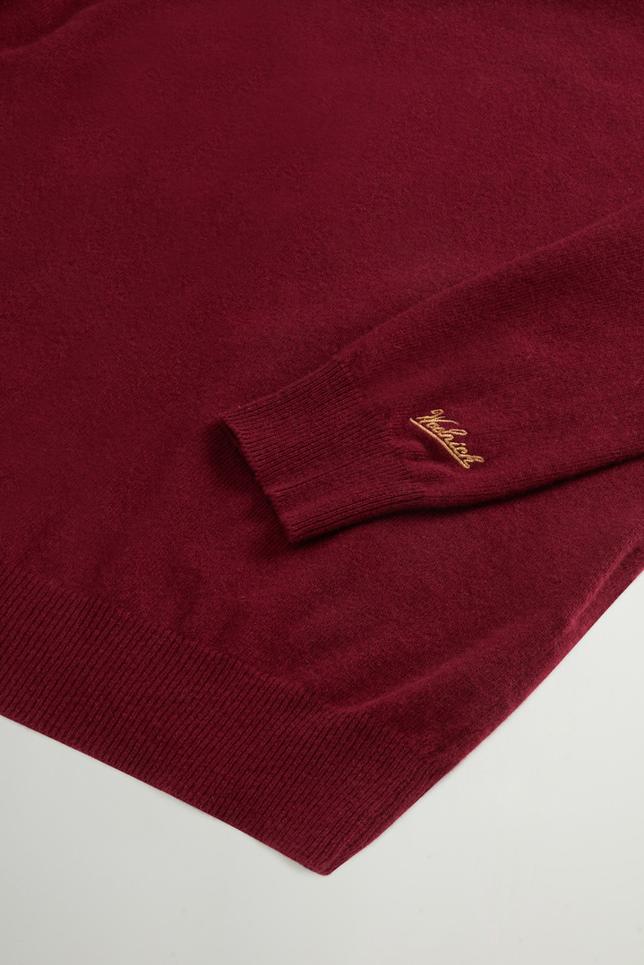 Pure Wool Crewneck Sweater Burgundy photo 6 | Woolrich