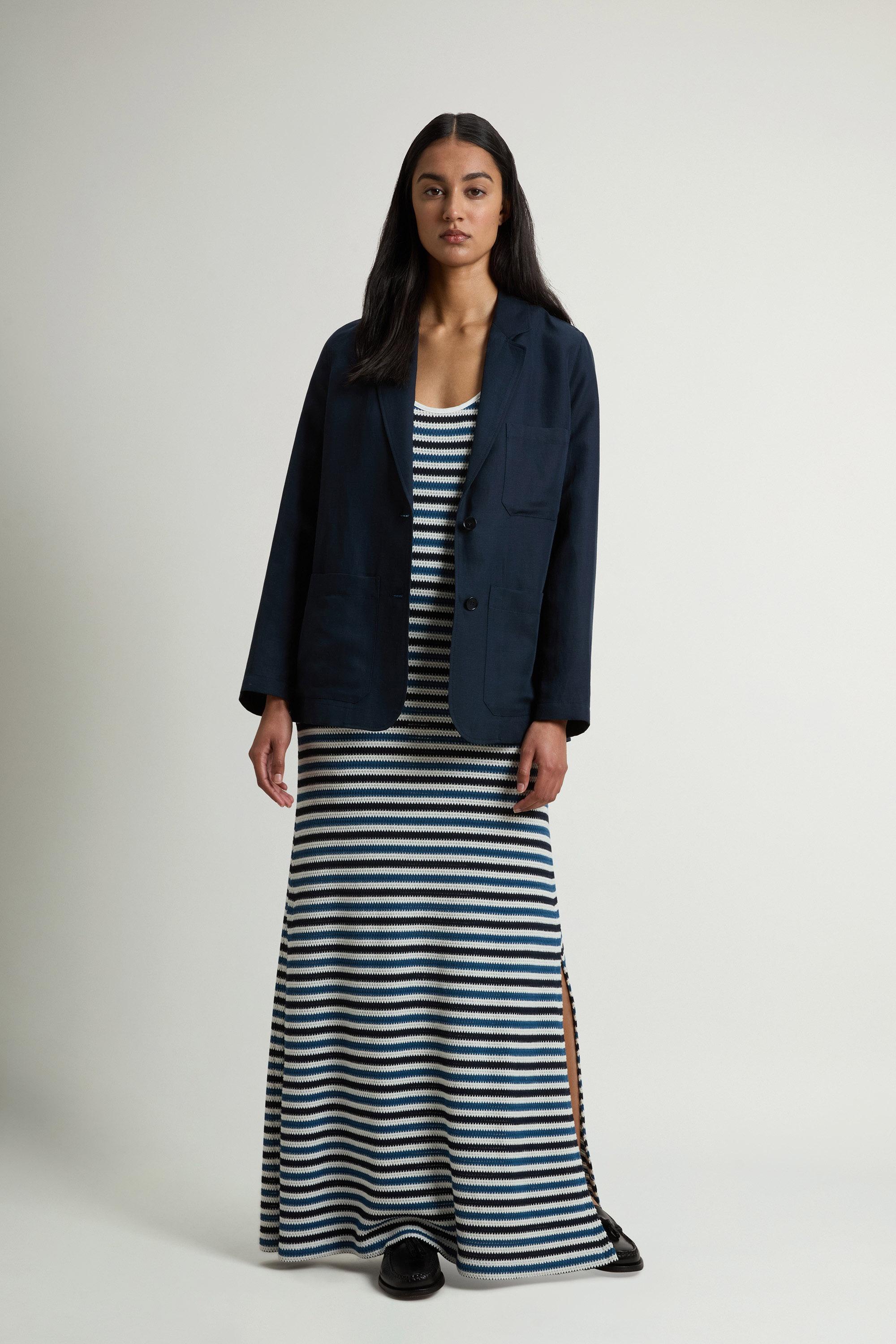 Blazer in Linen Blend Blue photo 1 | Woolrich