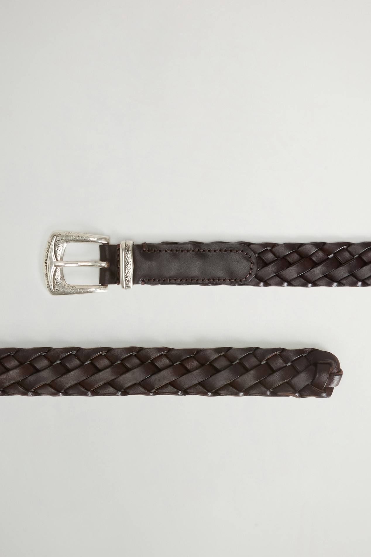 Belt in Woven Leather Brown photo 2 | Woolrich