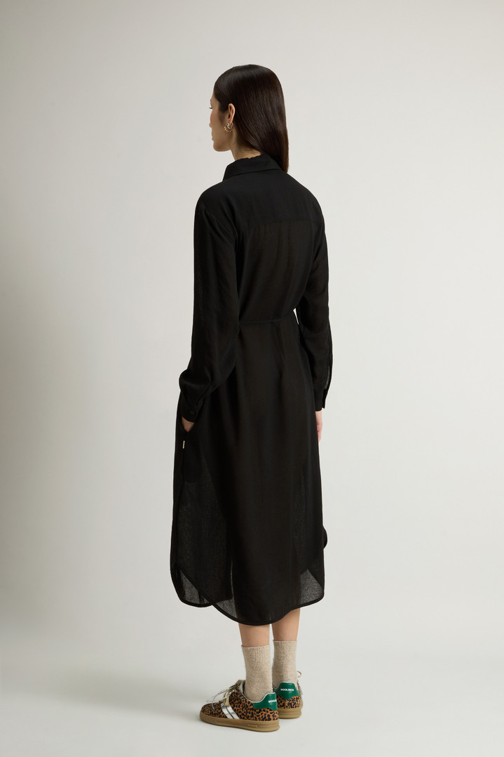 Dress in Italian Brushed Fabric Black photo 3 | Woolrich