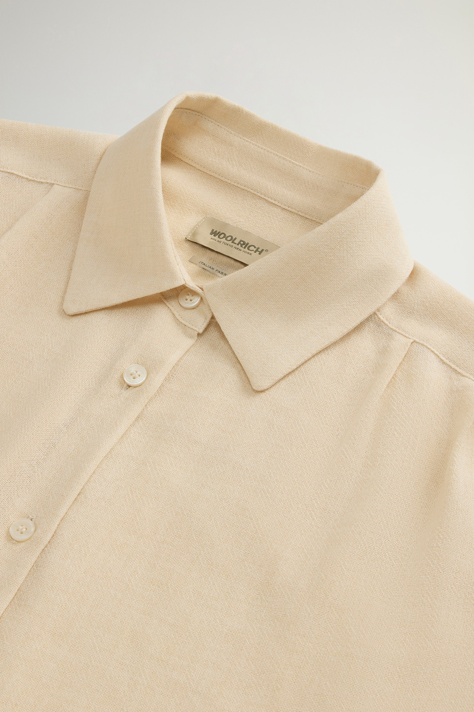 Shirt in Italian Brushed Fabric White photo 6 | Woolrich