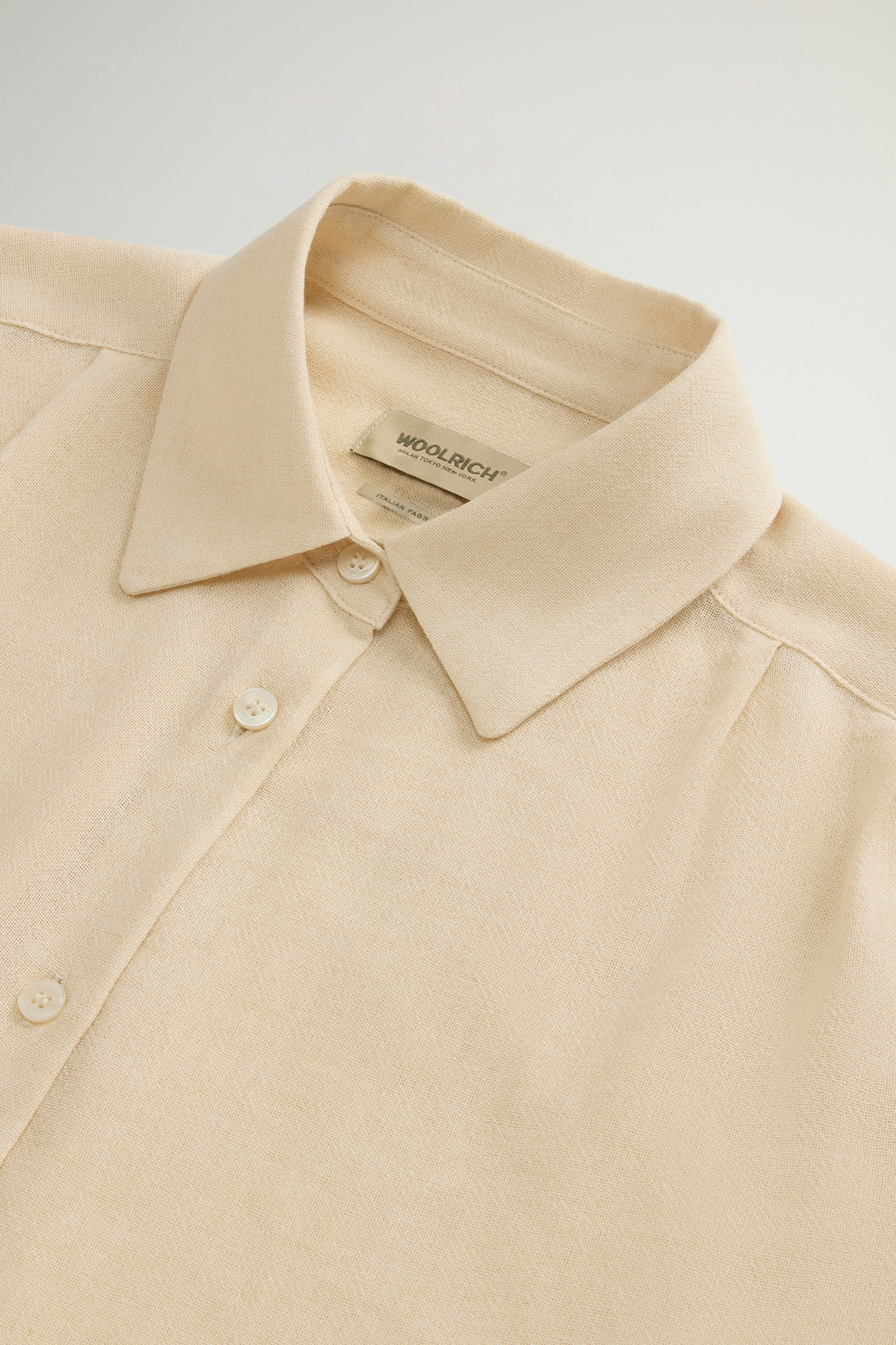 Shirt in Italian Brushed Fabric White photo 6 | Woolrich