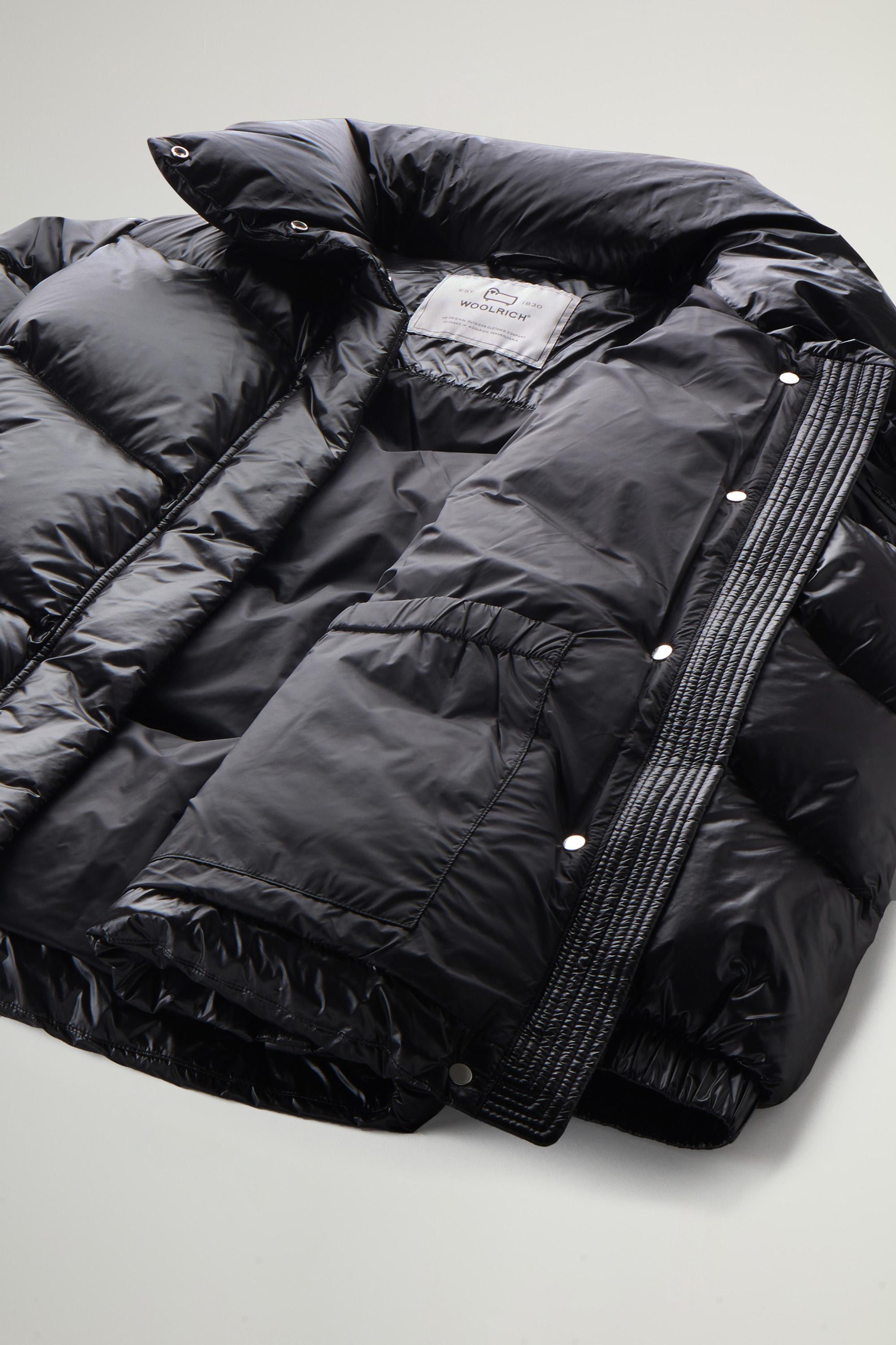 Aliquippa Down Jacket in Glossy Nylon Black photo 5 | Woolrich