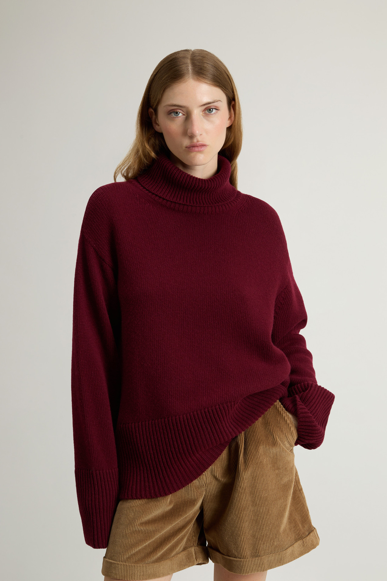 SUPERGEELONG TURTLENECK Burgundy photo 1 | Woolrich