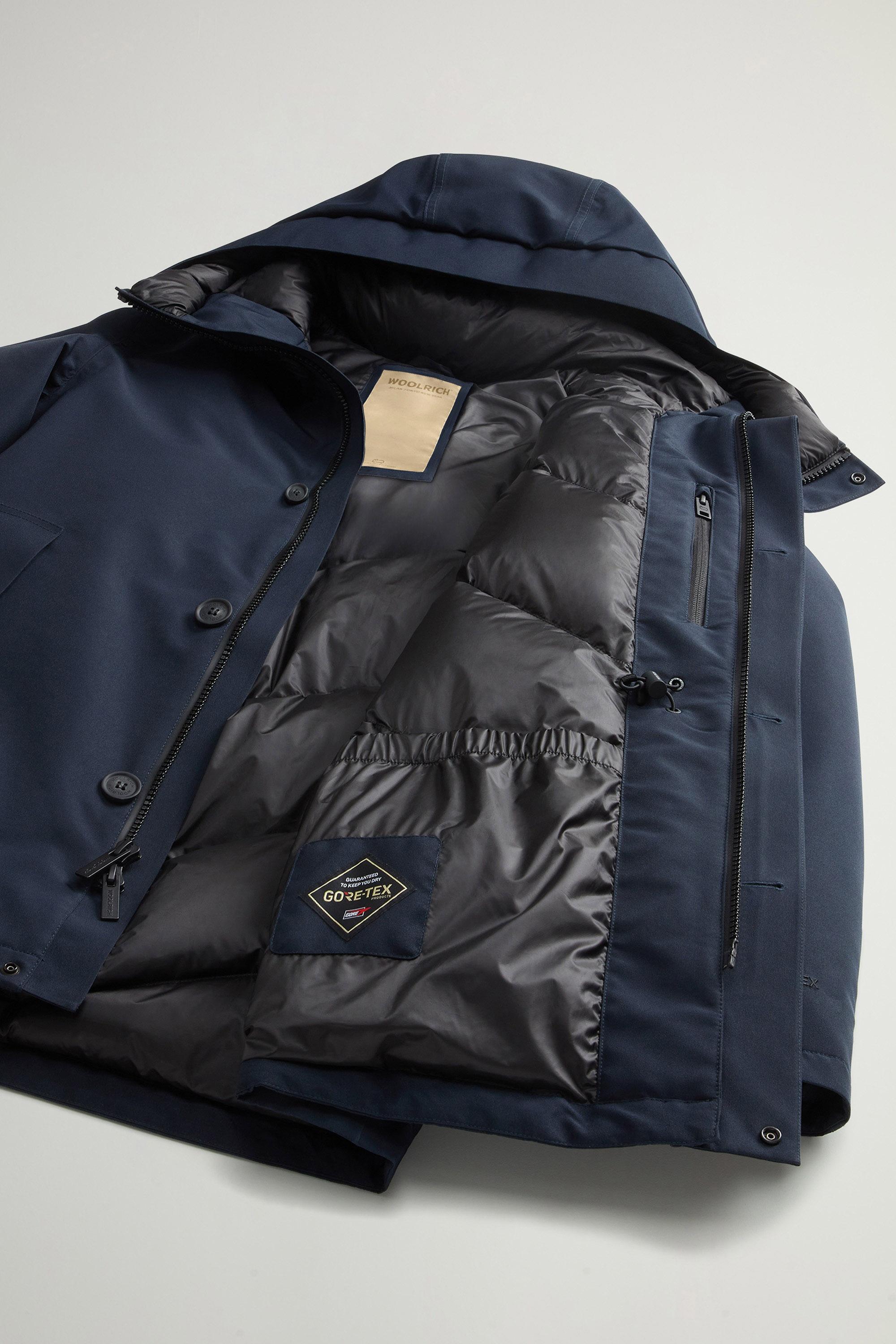 Waterproof Parka in Recycled Two-Layered GORE-TEX Fabric Blue photo 9 | Woolrich