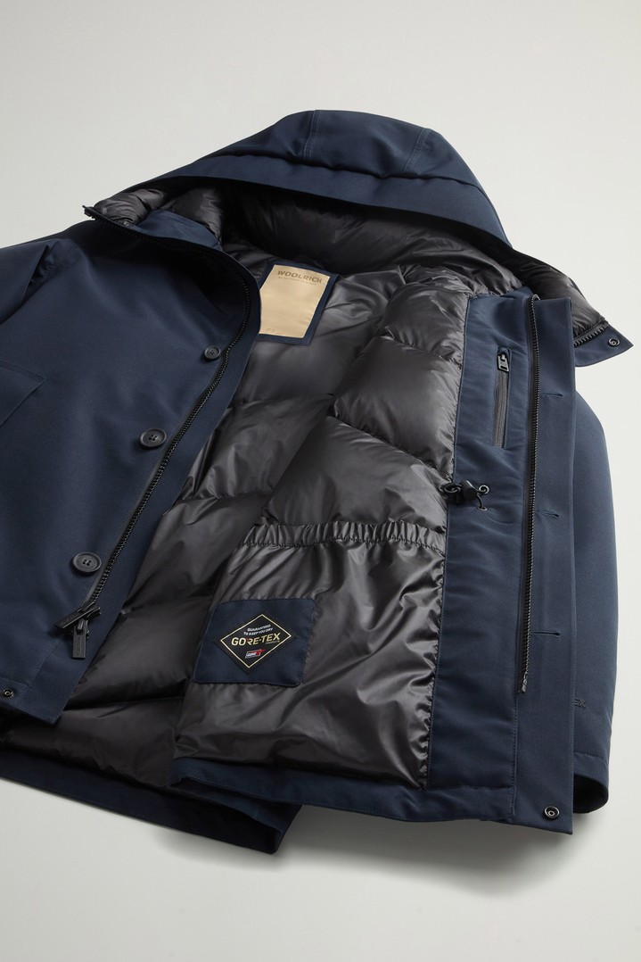 Waterproof Parka in Recycled Two-Layered GORE-TEX Fabric Blue photo 9 | Woolrich