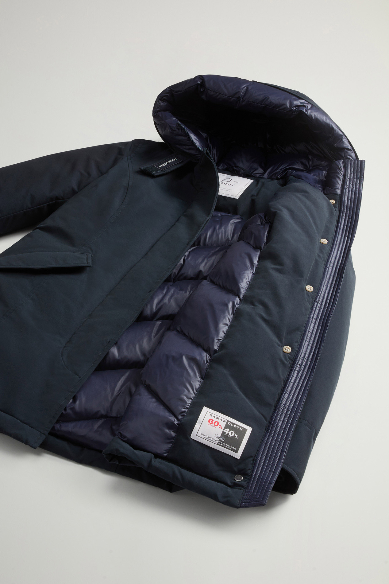 Arctic Parka en Ramar Cloth Bleu photo 8 | Woolrich
