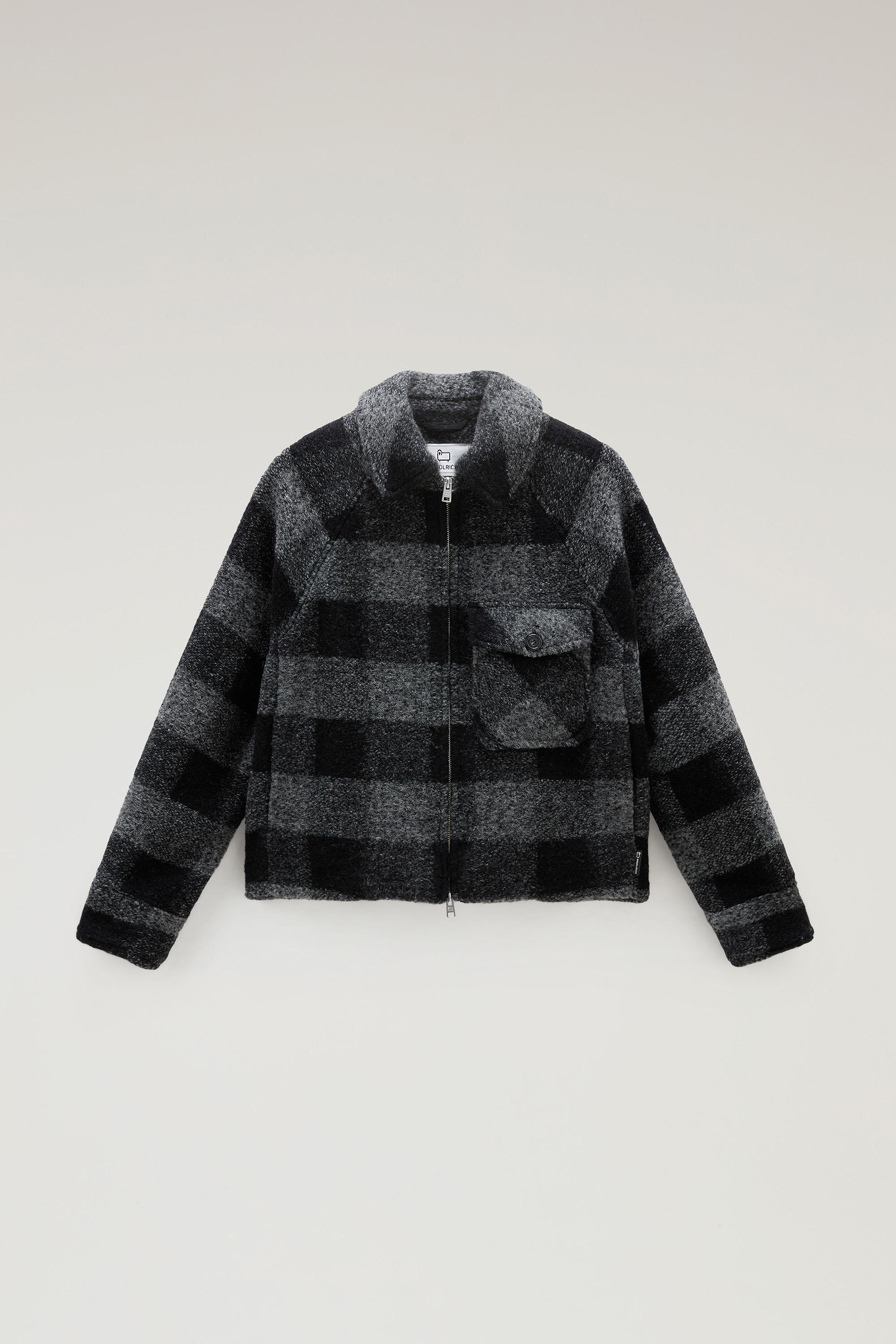 Gentry Overshirt in Wool Blend with Zip Gray photo 1 | Woolrich