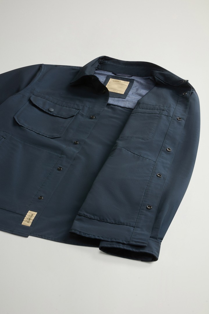 Giacca a camicia in Light Ramar Blu photo 10 | Woolrich