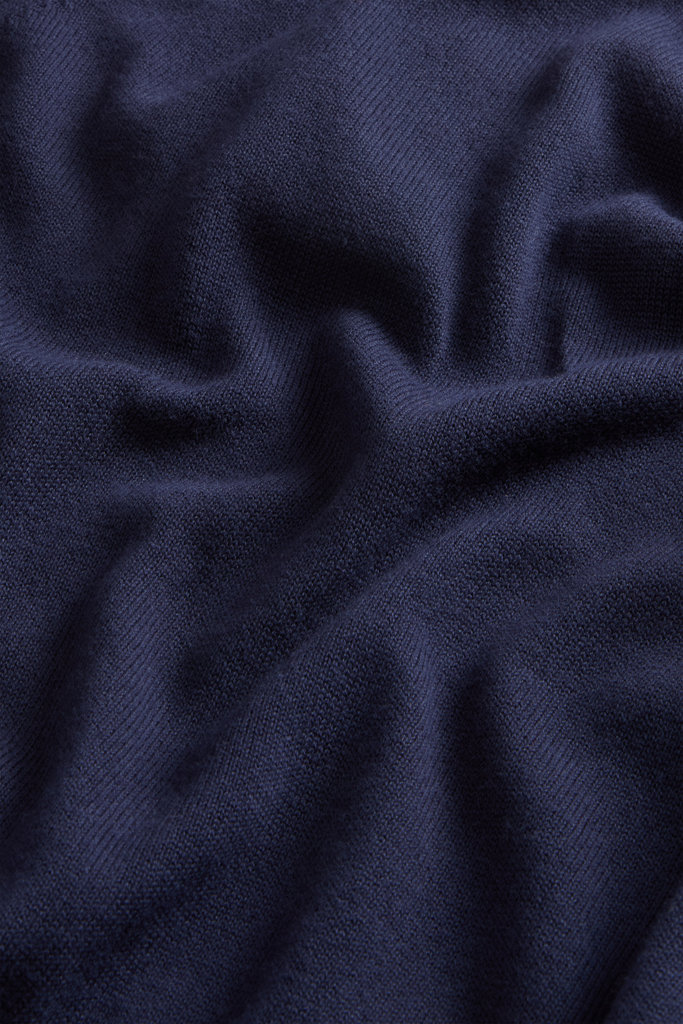 COTTON MODAL CREWNECK Blue photo 6 | Woolrich