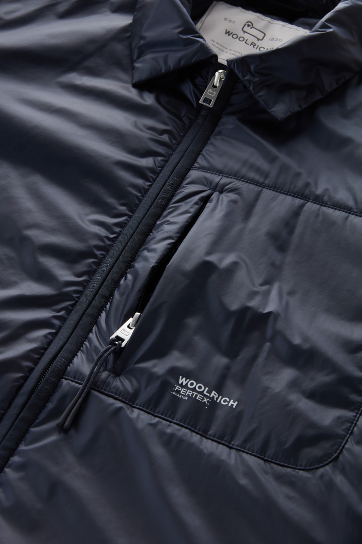 Padded Overshirt in Recycled Pertex Quantum Blue photo 3 | Woolrich