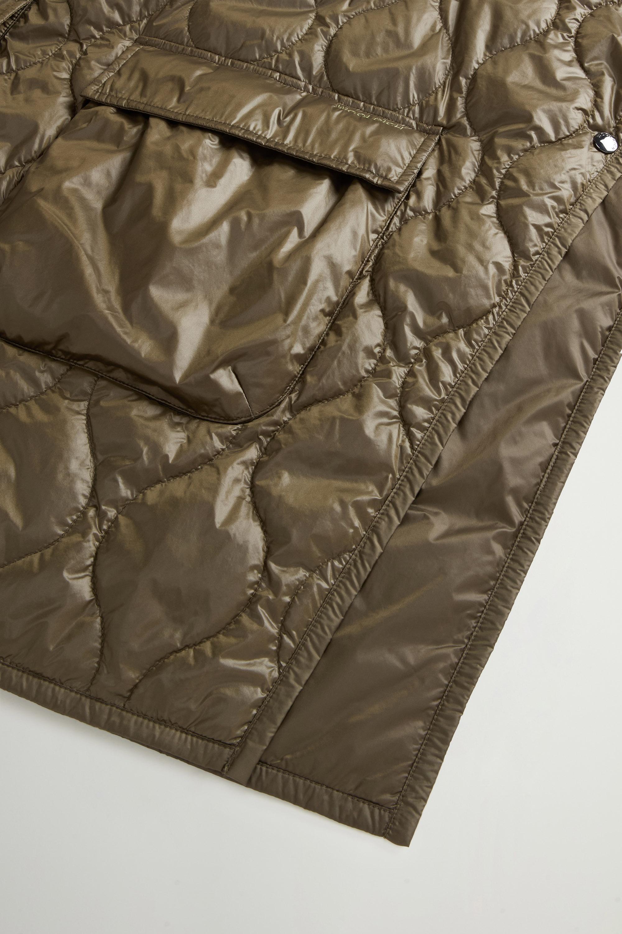 Quilted Cape in Urban Light Nylon Green photo 7 | Woolrich