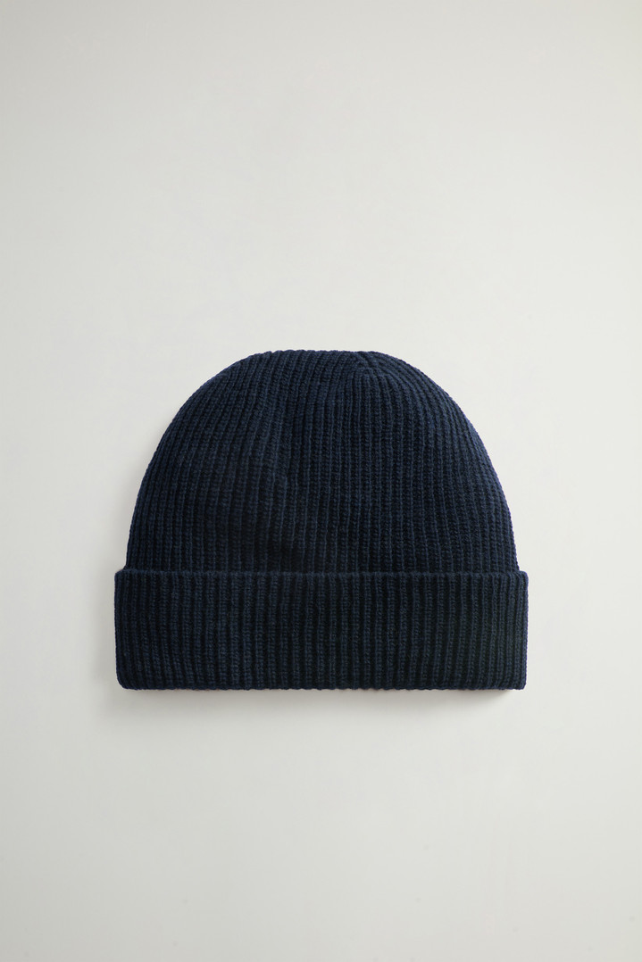 Beanie in Wool Blend Blue photo 2 | Woolrich