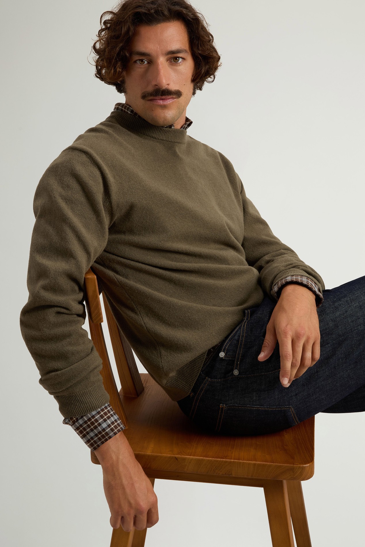 Pullover aus reiner Schurwolle mit Rundhalsausschnitt Grün photo 4 | Woolrich