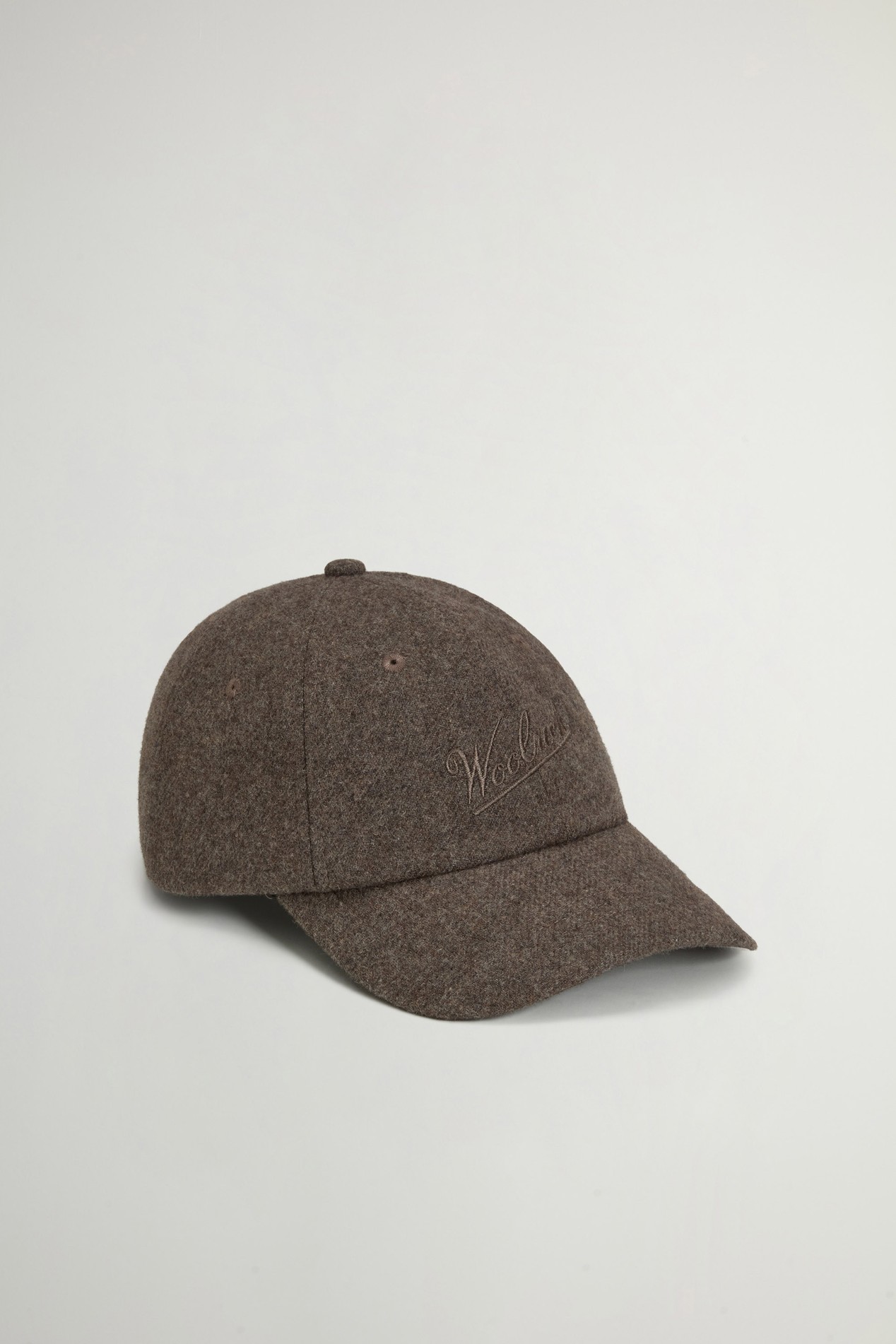 SOLID WOOL BASEBALL CAP Brown photo 2 | Woolrich