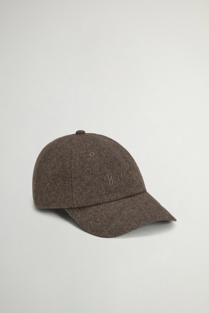 SOLID WOOL BASEBALL CAP Brown photo 2 | Woolrich