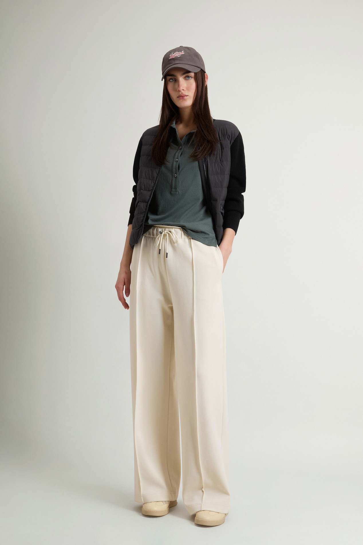 Hybrid Bomber Jacket in Nylon Black photo 2 | Woolrich