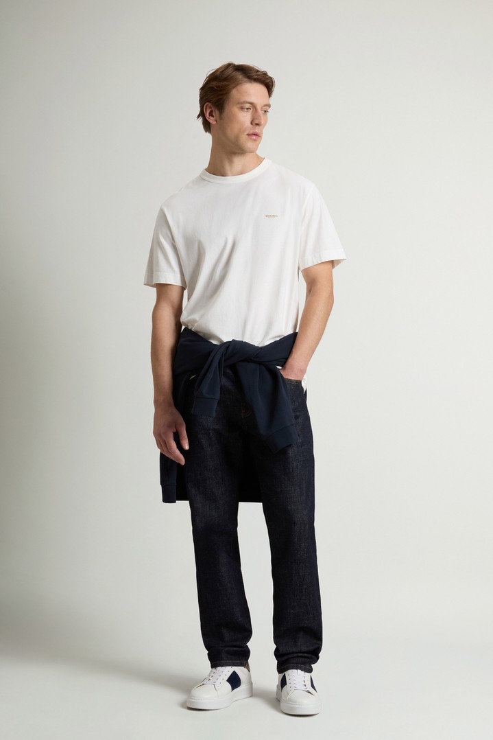 COTTON LOGO T-SHIRT White photo 2 | Woolrich