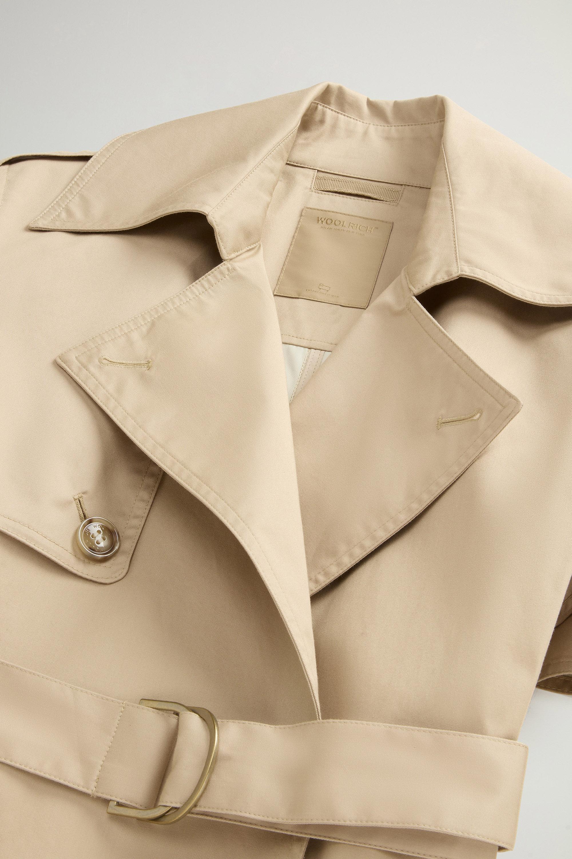 Trench Coat in Pure Cotton Beige photo 6 | Woolrich