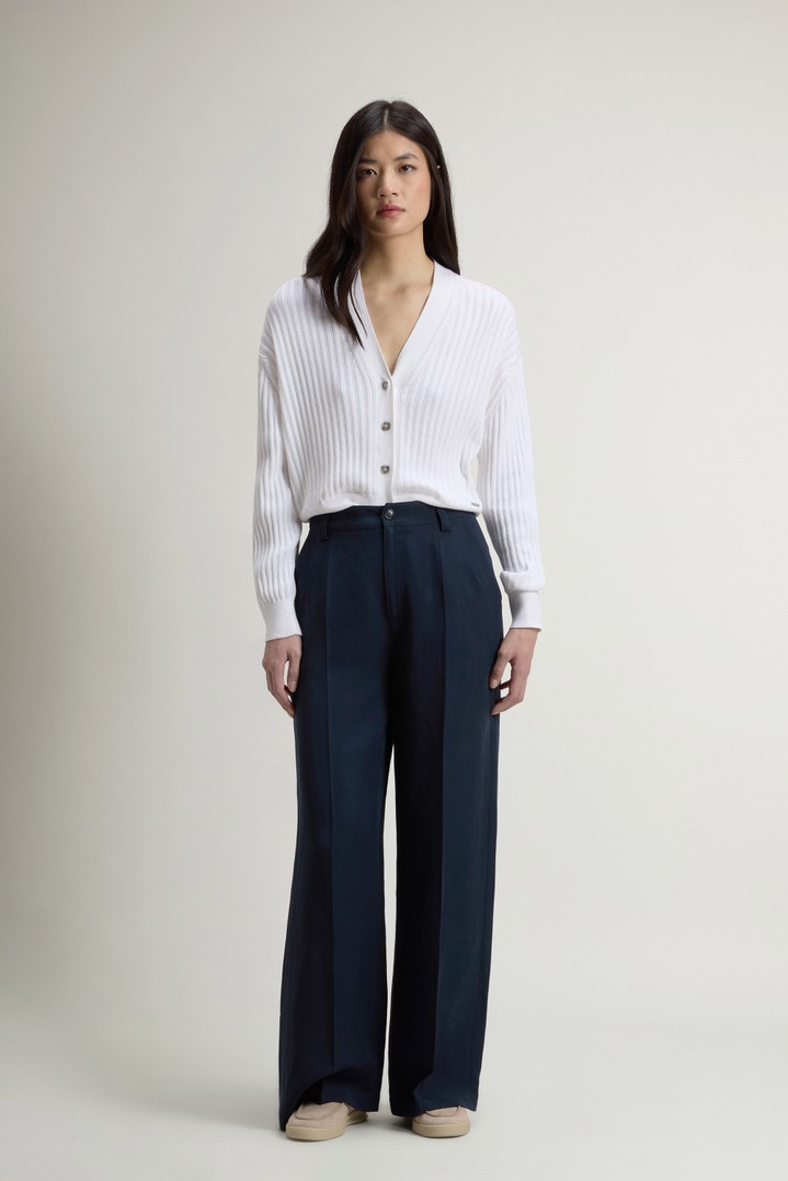 LYOCELL LINEN PANTS Blue photo 1 | Woolrich