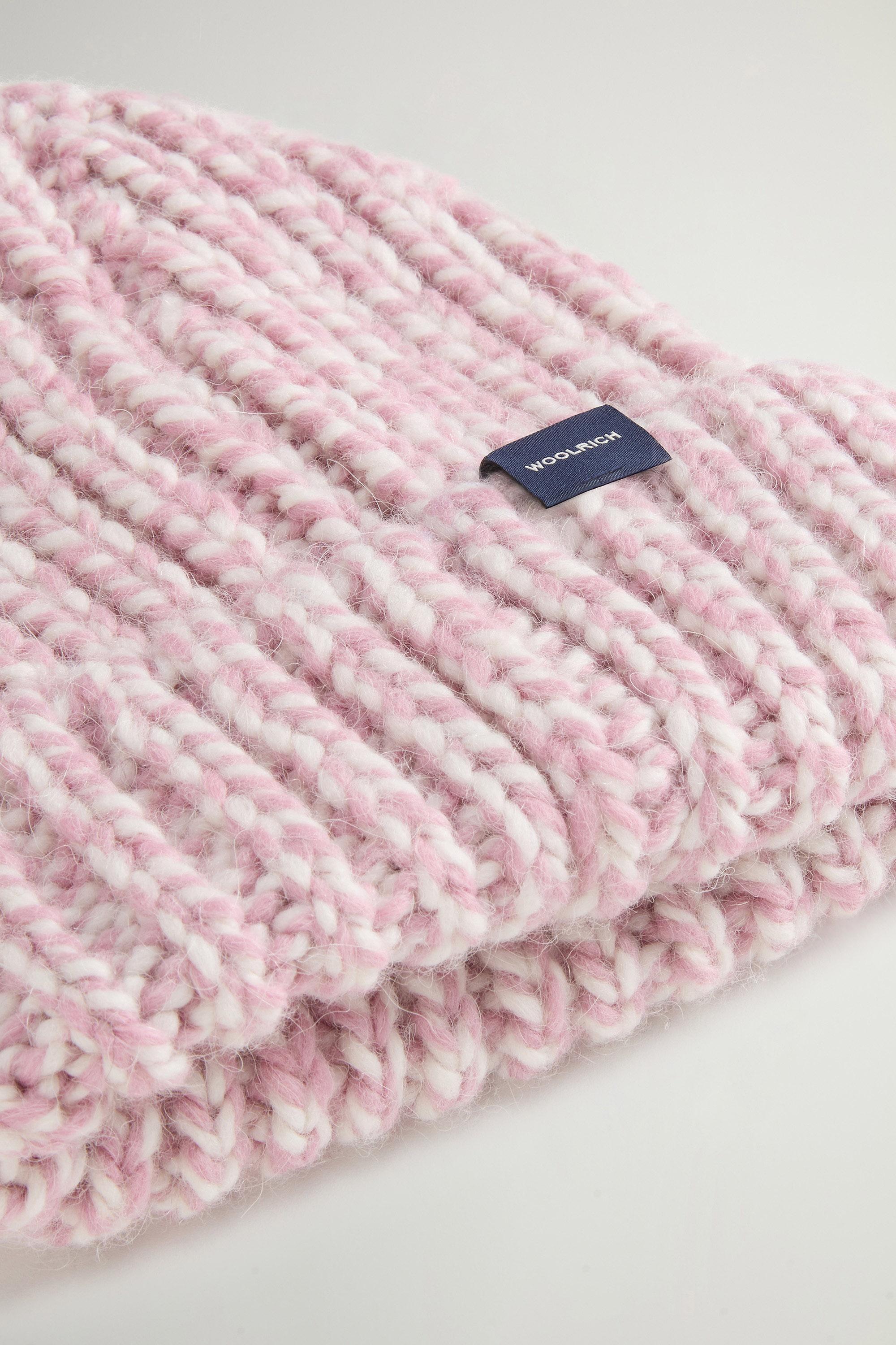 Chunky Beanie in Mouliné Alpaca and Wool Blend Purple photo 4 | Woolrich