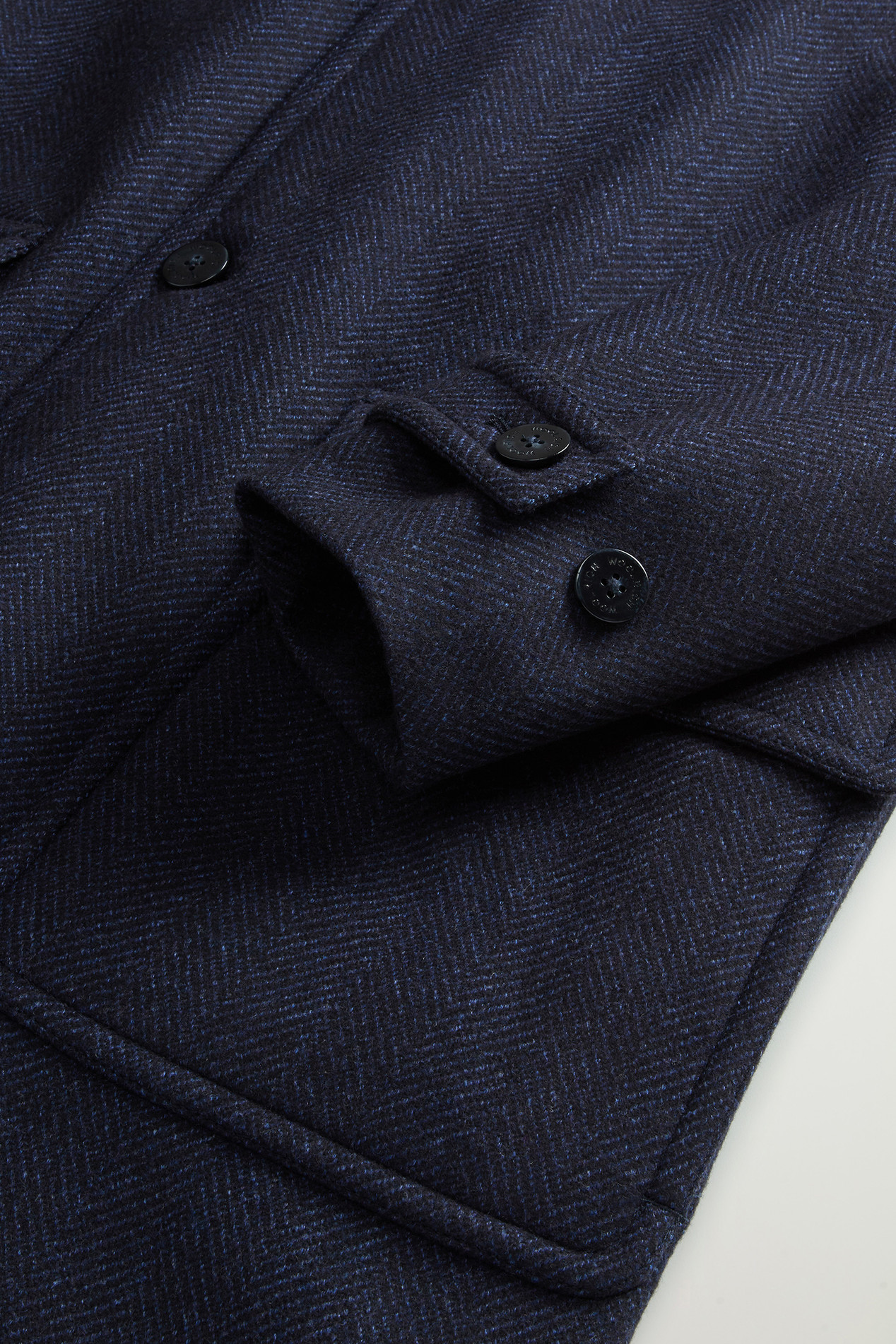 Coat in Pure Italian Wool Crafted Using a Loro Piana Fabric Blue photo 7 | Woolrich