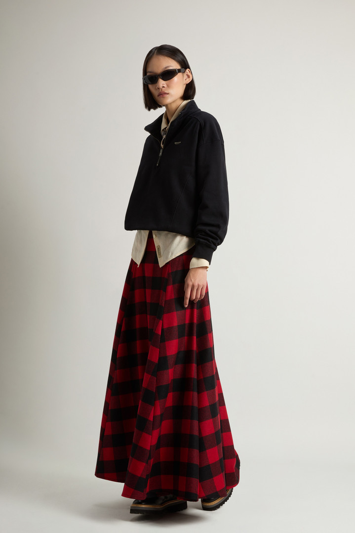 High Neck Sweatshirt in Pure Cotton Black photo 2 | Woolrich