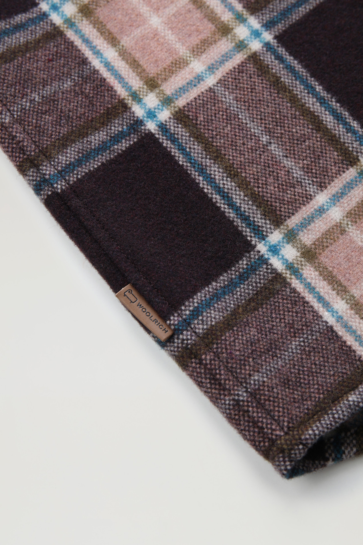 Alaskan Check Overshirt in Recycled Italian Wool Blend Multicolor photo 4 | Woolrich
