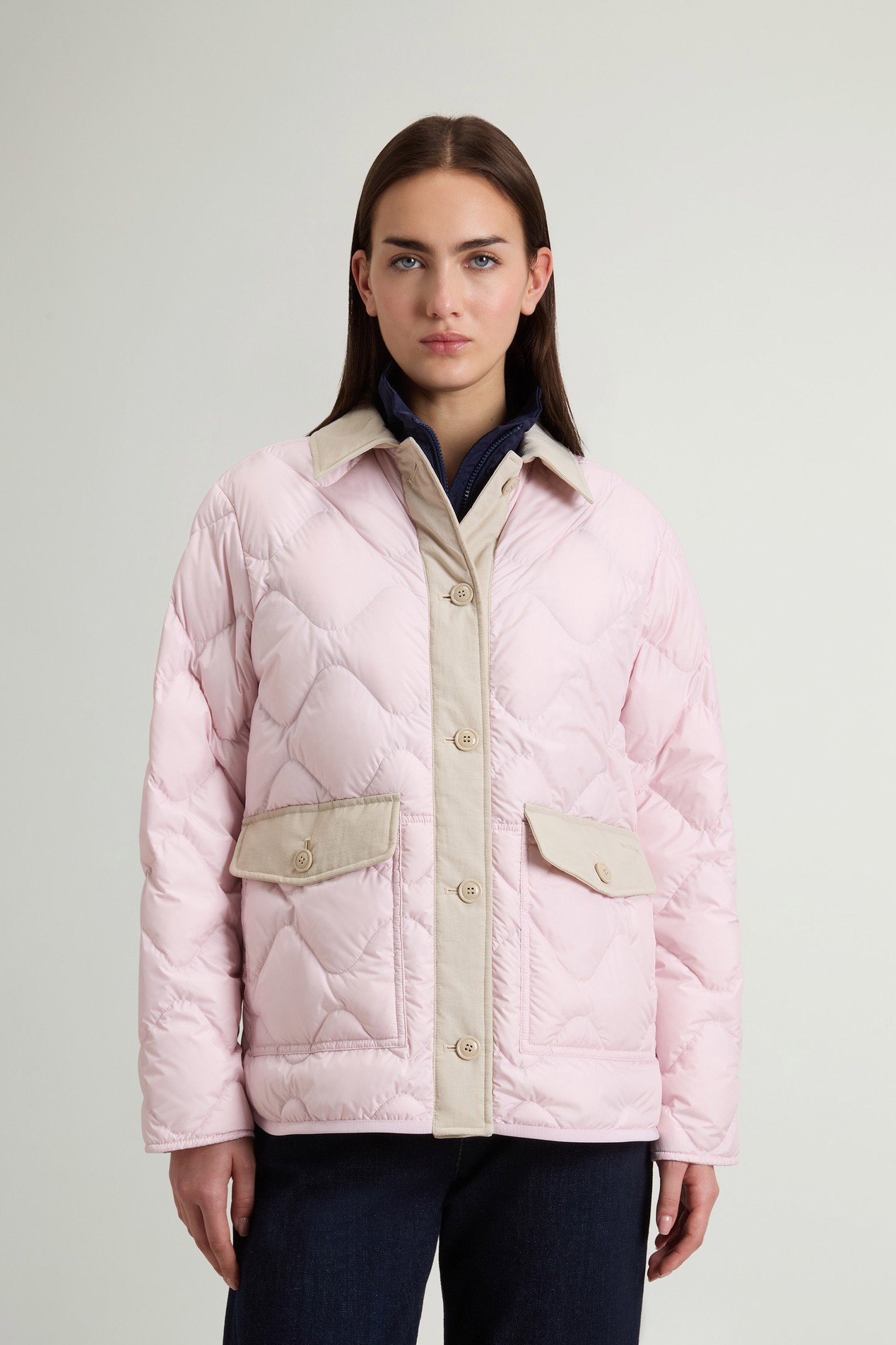 Quilted Microfiber Heritage Jacket Pink photo 1 | Woolrich