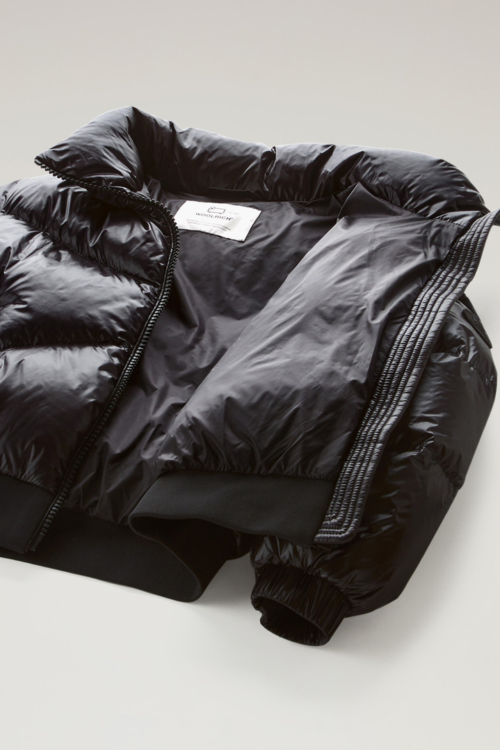 Girls' Aliquippa Down Jacket in Glossy Nylon Black photo 6 | Woolrich