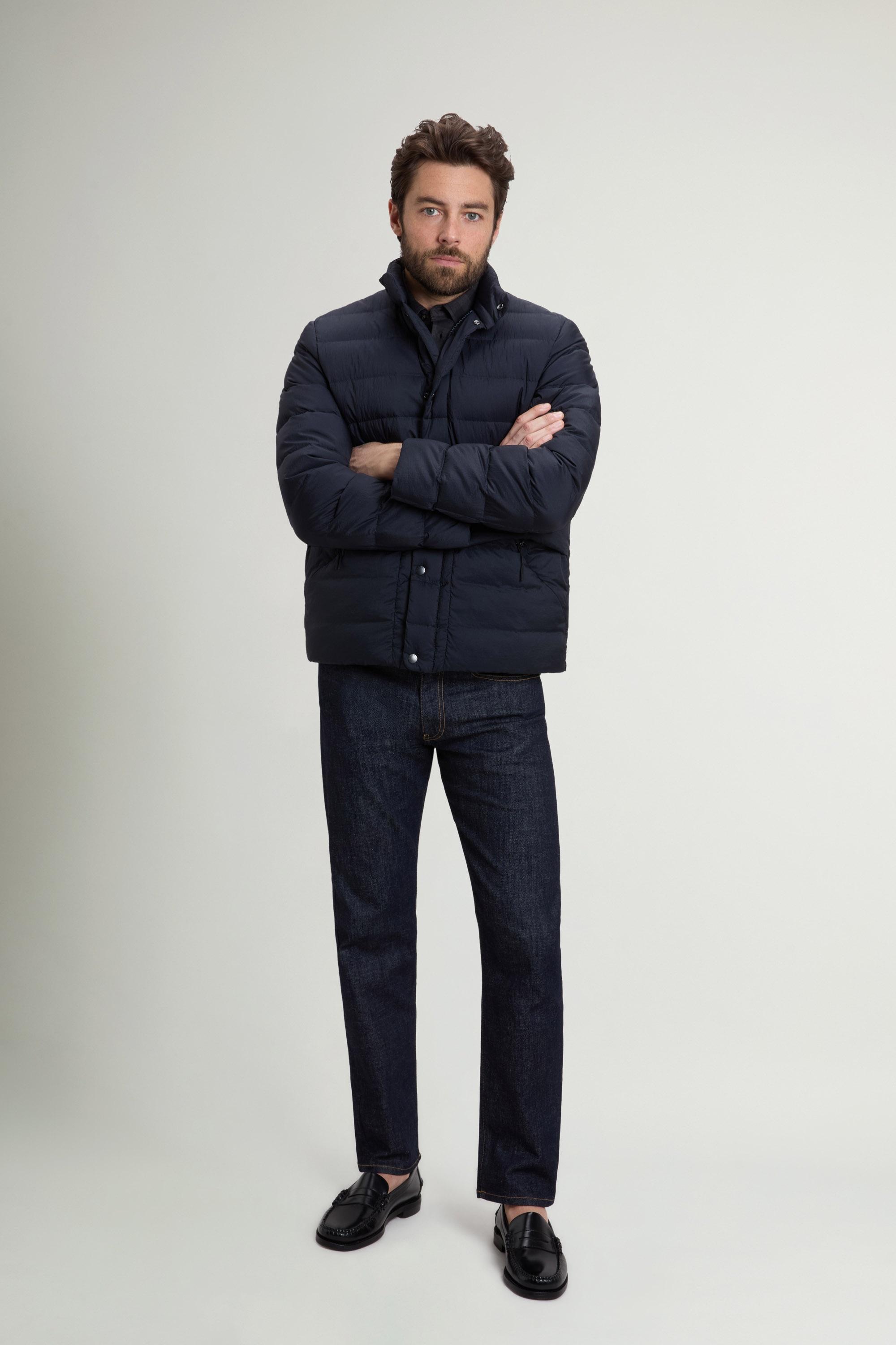 Bering Jacket in Crinkle Nylon Blue photo 1 | Woolrich