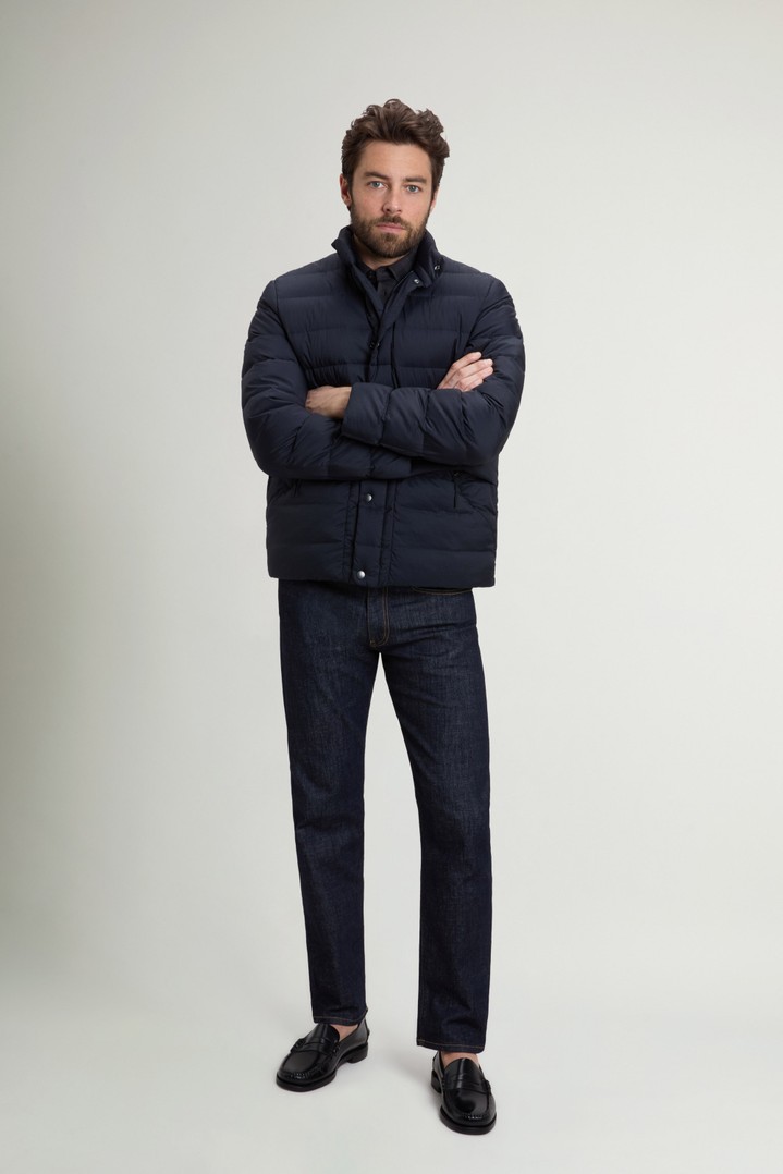 Bering Jacket in Crinkle Nylon Blue photo 2 | Woolrich