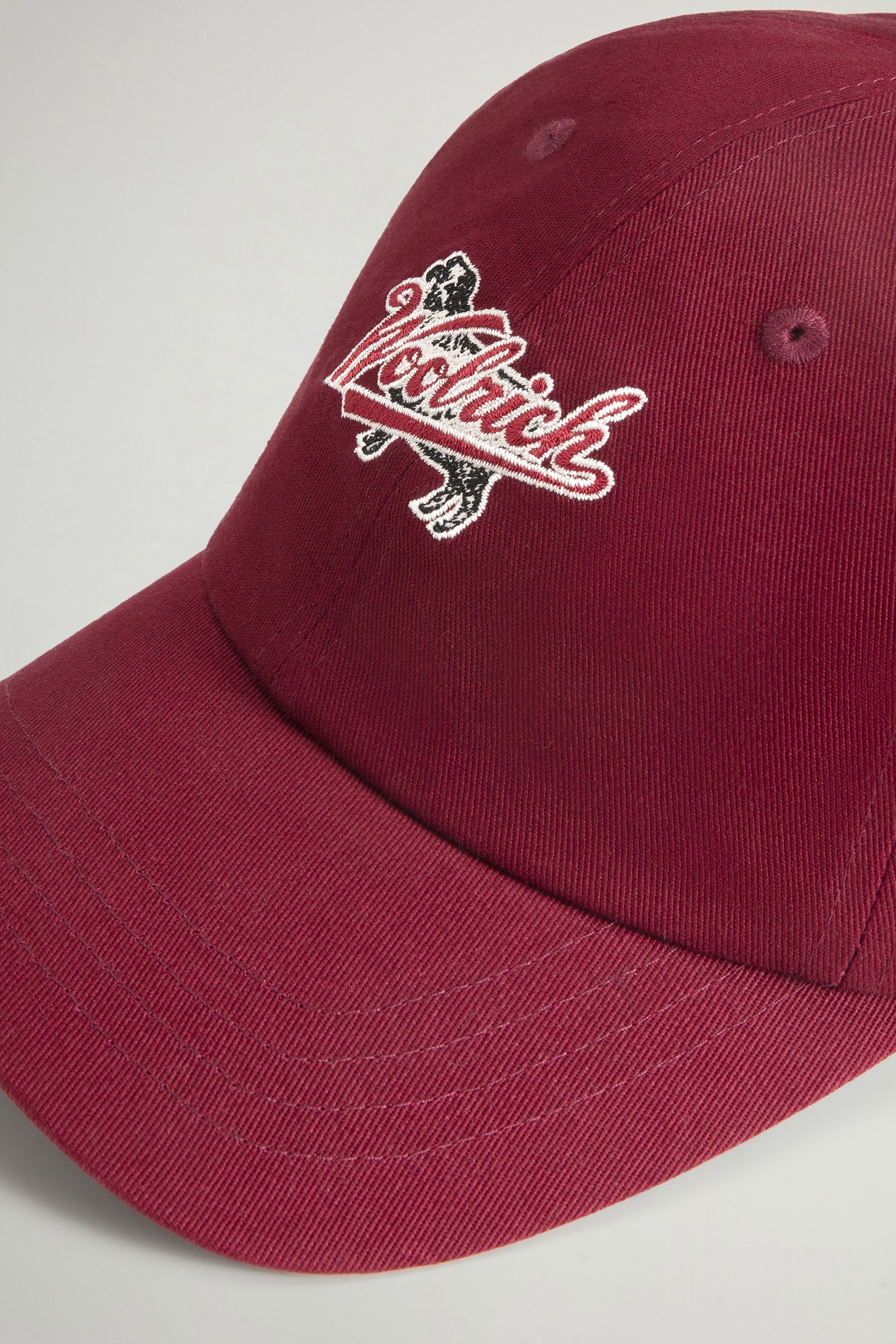 LOGO BASEBALL CAP Burgundy photo 3 | Woolrich