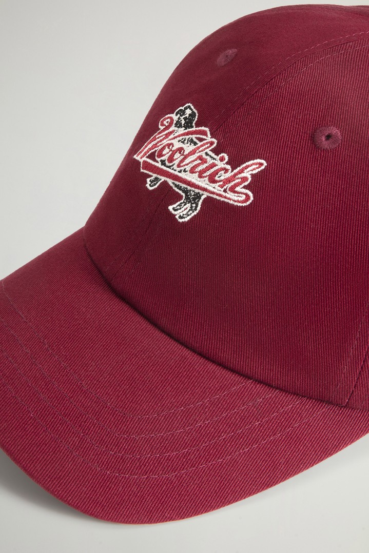 LOGO BASEBALL CAP Burgundy photo 3 | Woolrich