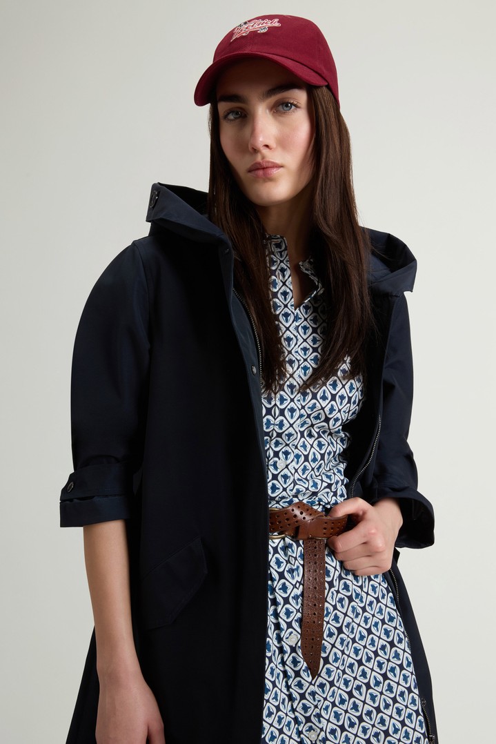 Prescott Parka in Two-Layered Ramar Cloth Blue photo 4 | Woolrich