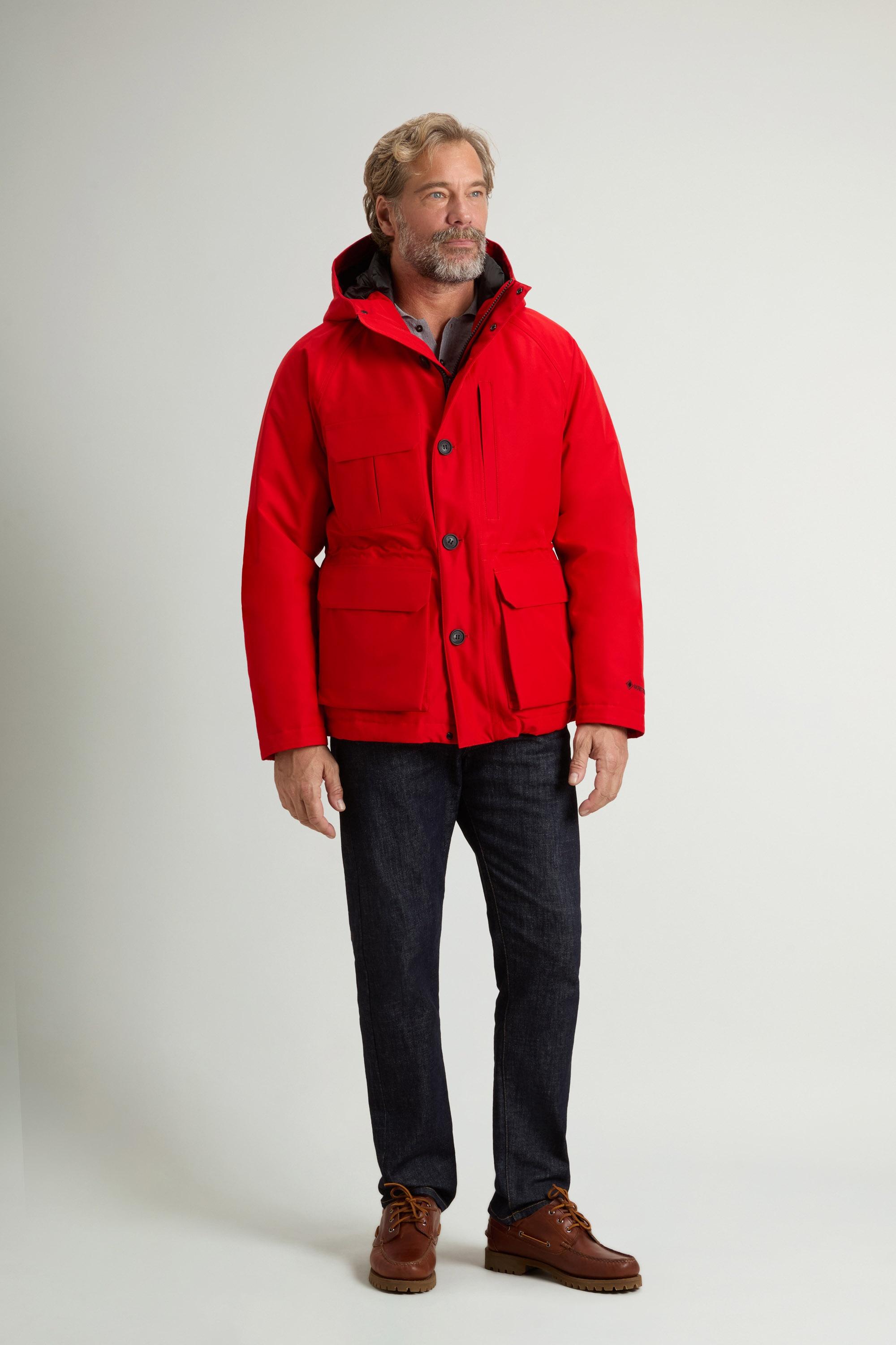 Waterproof Mountain Jacket in Recycled GORE-TEX® Fabric Red photo 1 | Woolrich