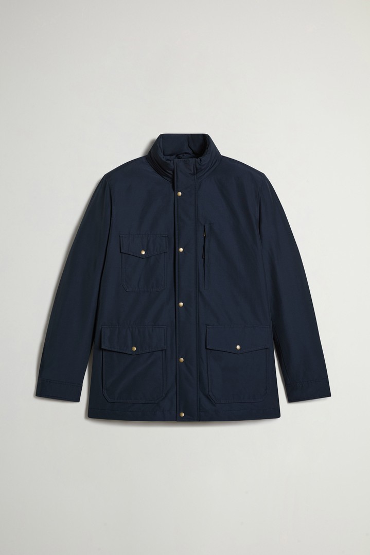 Mountain Jacket in Ramar Cloth Blue photo 5 | Woolrich