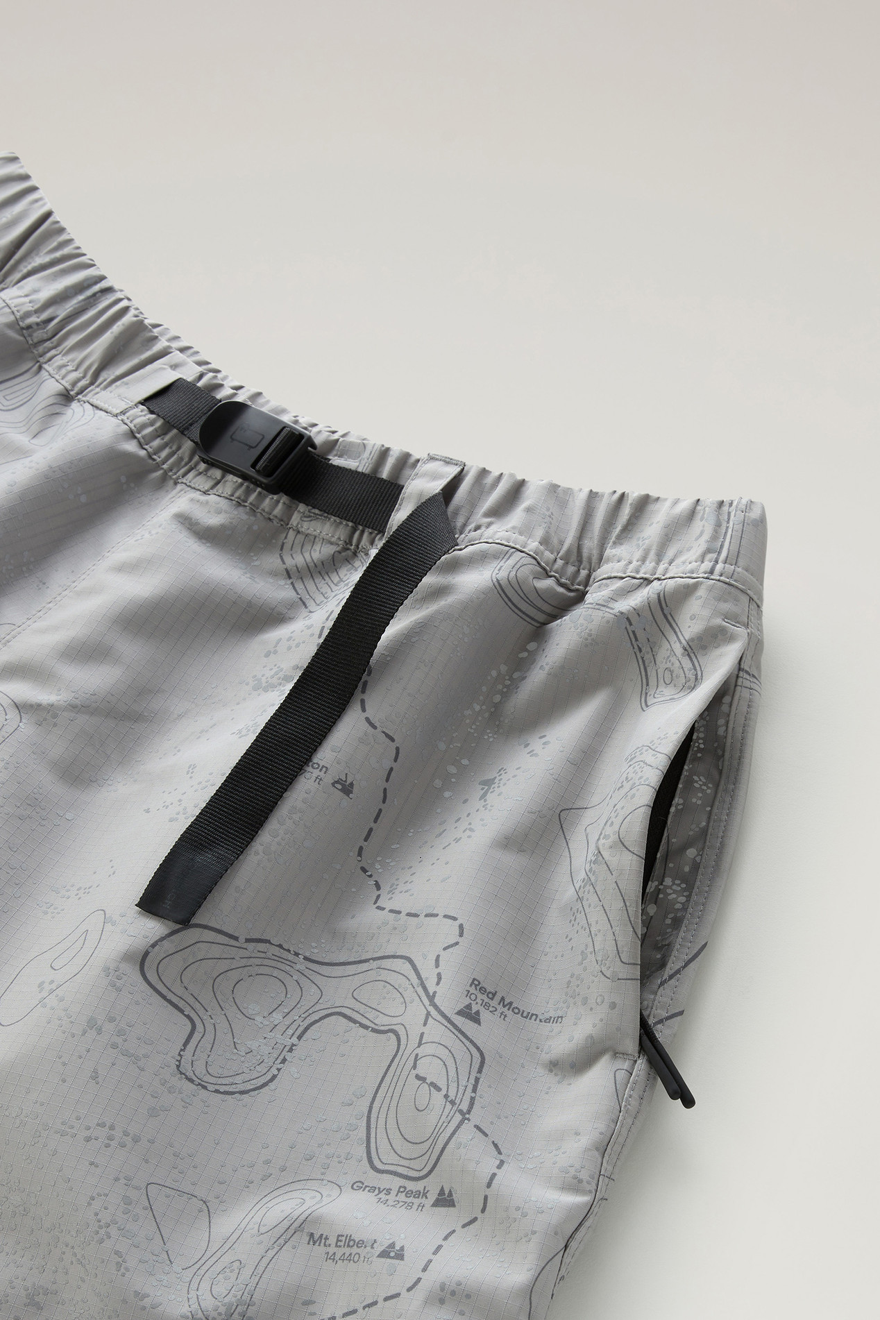 Shorts in Ripstop Fabric with Print Gray photo 3 | Woolrich