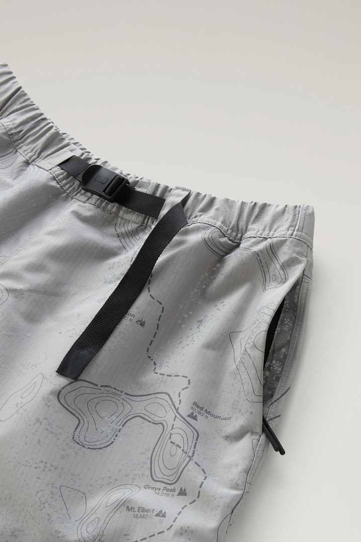 Shorts in Ripstop Fabric with Print Gray photo 3 | Woolrich